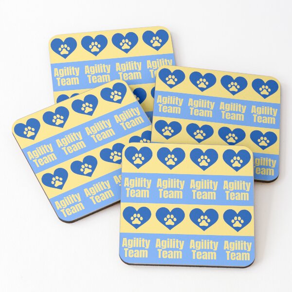 Item preview, Agility team in blue and yellow with a heart designed and sold by PausePapote.