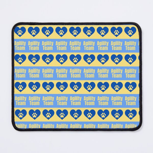 Item preview, Agility team in blue and yellow with a heart designed and sold by PausePapote.