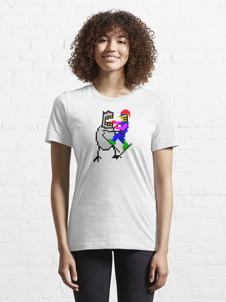 Pixel Yeti Women's Tee | Fun Gamer T-Shirt L / White