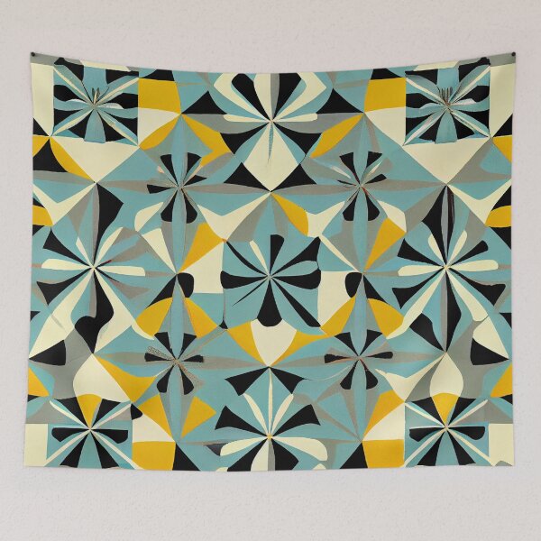 Item preview, Bold Geometric Aggressive Modern Farmhouse Pattern Digital Painting designed and sold by CodeAndColors.