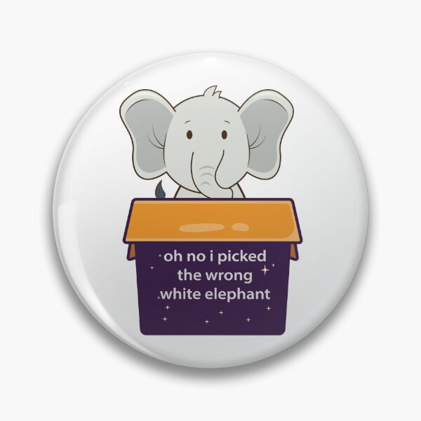 Item preview, oh no i picked the wrong white elephant designed and sold by Ragamined.