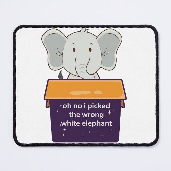 Item preview, oh no i picked the wrong white elephant designed and sold by Ragamined.