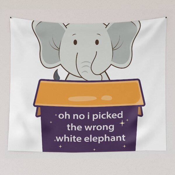 Item preview, oh no i picked the wrong white elephant designed and sold by Ragamined.