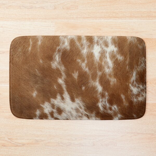 Item preview, Brown Cowhide, Cow Skin Print Pattern, Modern Cowhide Faux Leather designed and sold by maize official.