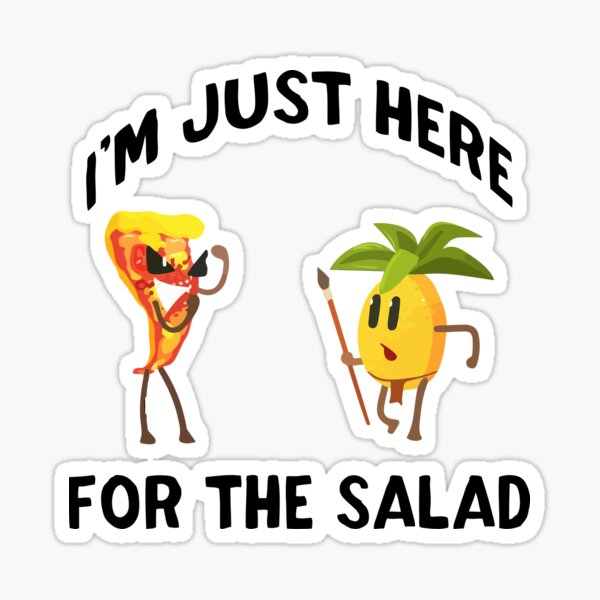 Caesar Salad Sticker, Funny Food Stickers