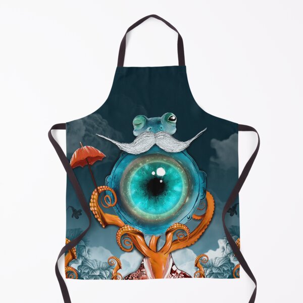 Item preview, Fantasy Octopus Creature Hand-painted Daliesque Art Gift designed and sold by InkyGenies.