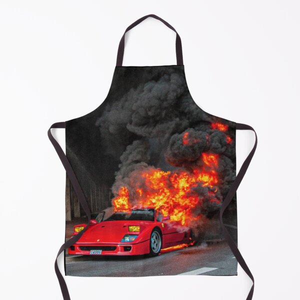 Item preview, Ferrari rojo en llamas designed and sold by maison-classy.