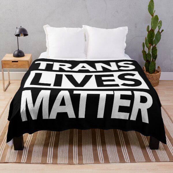 Item preview, Trans Lives Matter (white text) designed and sold by Thelittlelord.