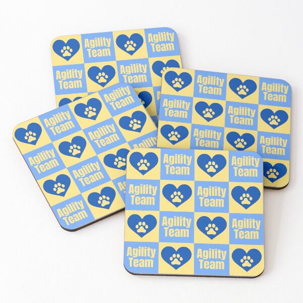 Item preview, Agility team in blue and yellow with a heart designed and sold by PausePapote.