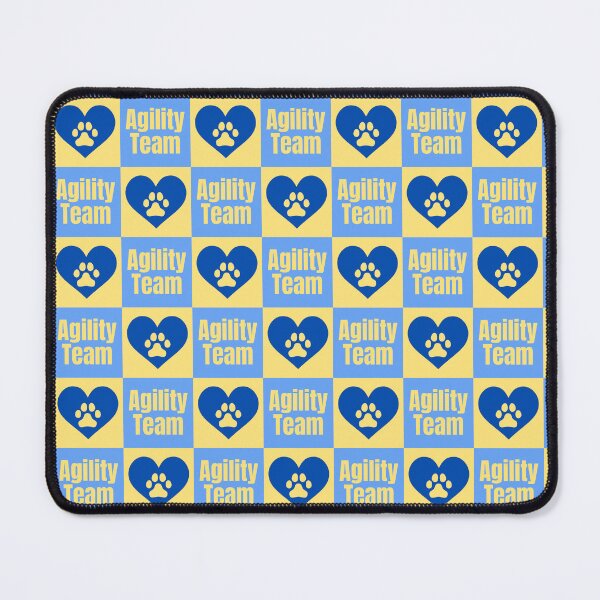 Item preview, Agility team in blue and yellow with a heart designed and sold by PausePapote.