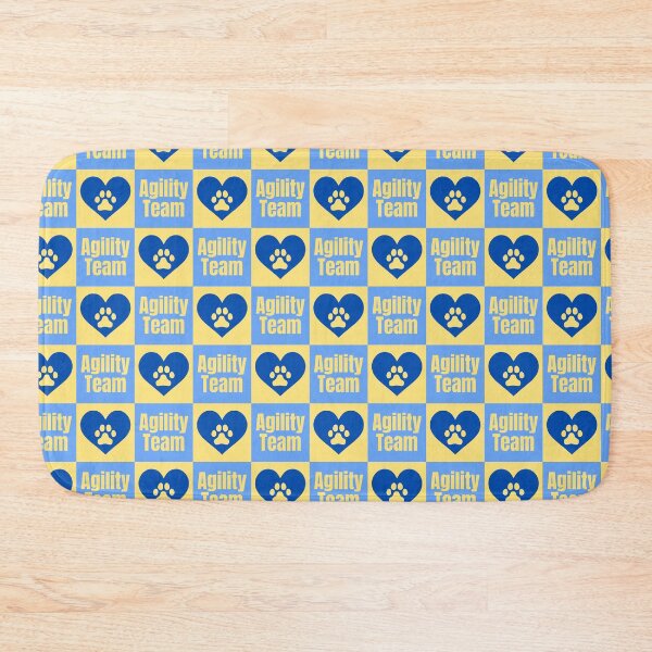 Item preview, Agility team in blue and yellow with a heart designed and sold by PausePapote.