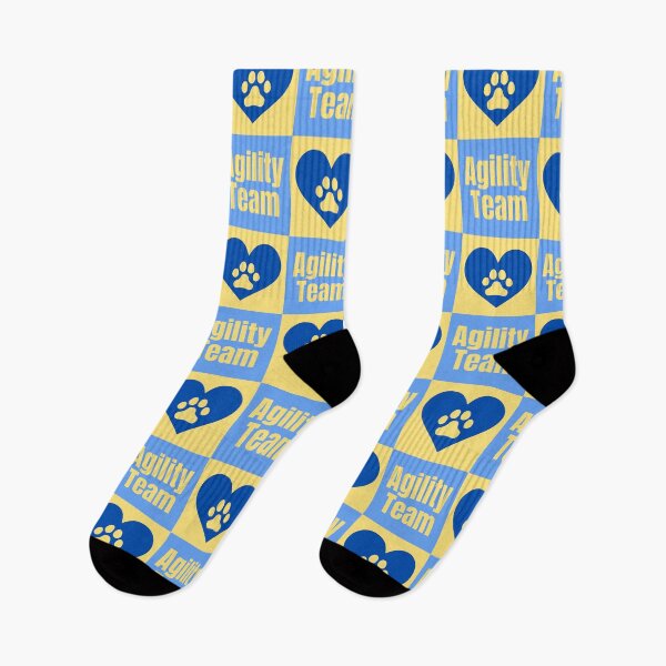 Item preview, Agility team in blue and yellow with a heart designed and sold by PausePapote.