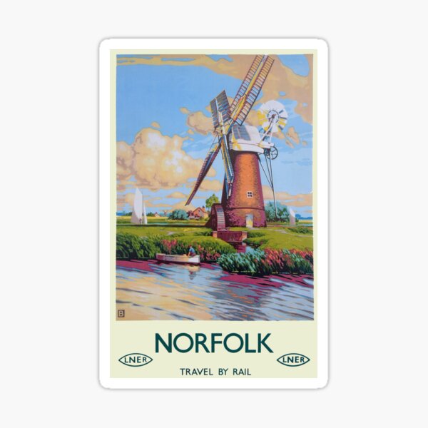 Item preview, Vintage LNER travel poster for Norfolk designed and sold by Random Railways.