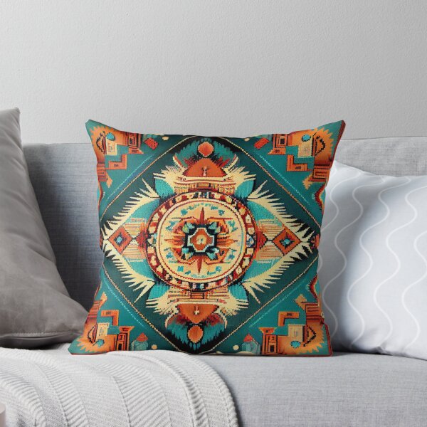 Artikelvorschau, Vibrant Luxury Southwestern Pattern Digital Painting entworfen und verkauft von CodeAndColors.
