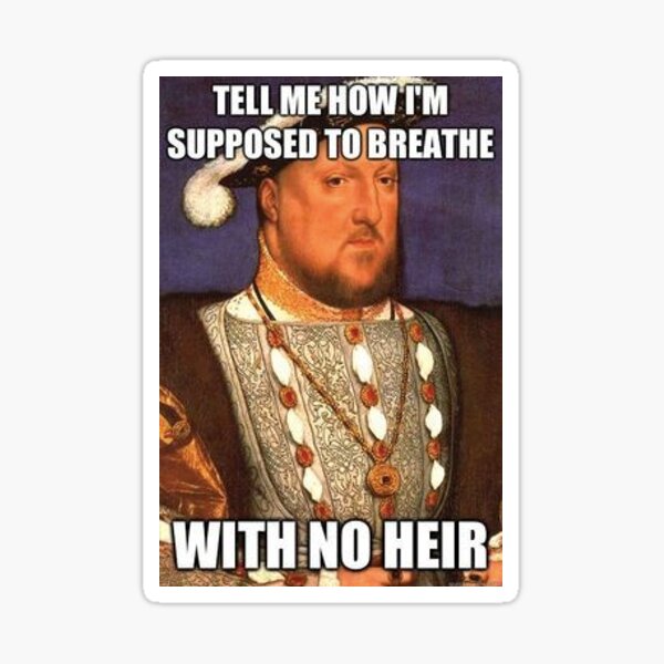 Rey Henry Meme Pegatina