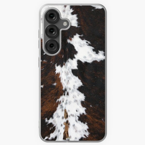 Aperçu de l'œuvre Cuir de vachette marron, motif imprimé peau de vache, faux cuir de vachette moderne créée et vendue par maize official.