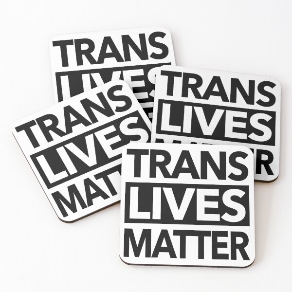 Item preview, Trans Lives Matter (black text) designed and sold by Thelittlelord.