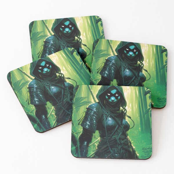 Item preview, Female ninja in a bamboo forest designed and sold by RK - Shop.