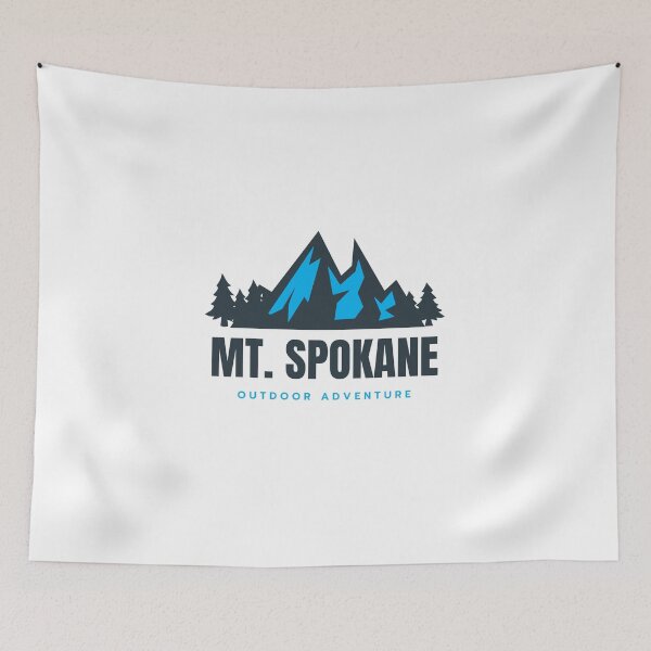 Item preview, Mount Spokane in Mead, Selkirk Mountains, Washington, USA, North America - Mountain Outdoor Adventure Snowboard Ski Hiking Vintage Logo designed and sold by Vintage-TM.