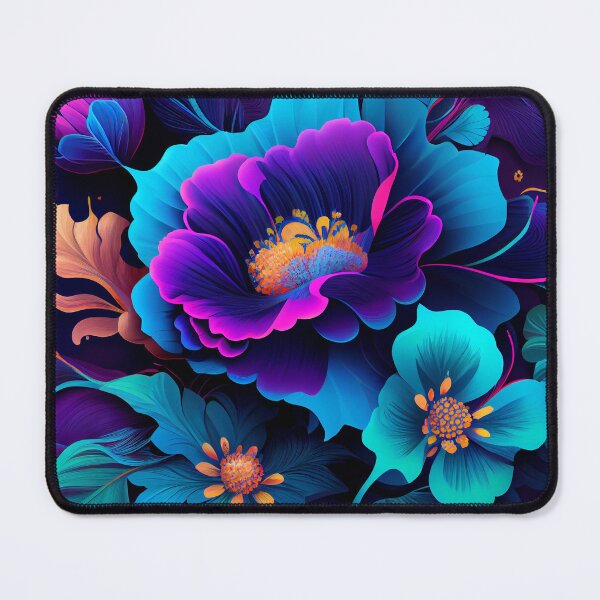 Item preview, Dynamic Bright Floral Pattern Digital Painting designed and sold by CodeAndColors.