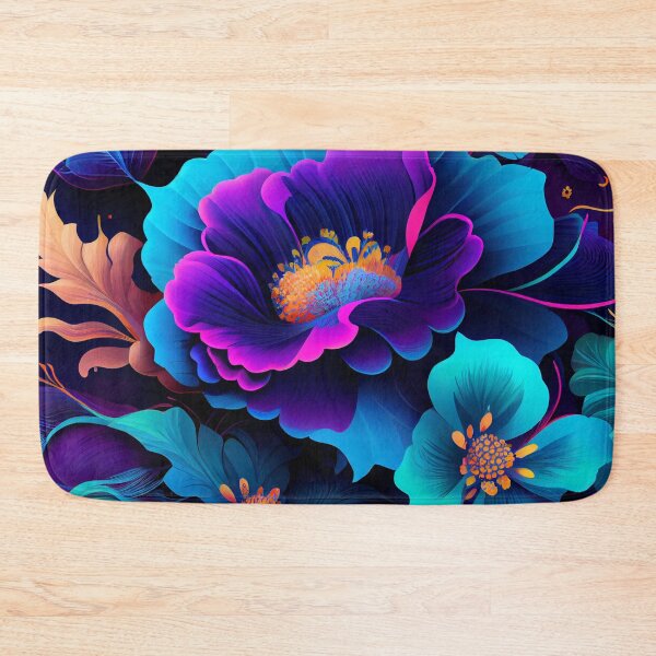 Item preview, Dynamic Bright Floral Pattern Digital Painting designed and sold by CodeAndColors.