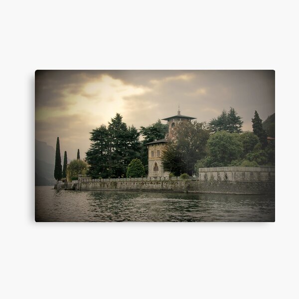 Chateau au Lac Como Metal Print