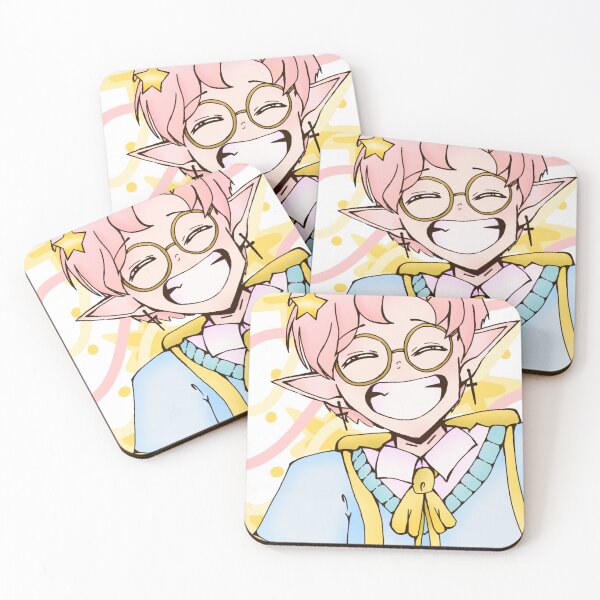 Item preview, Smiling elf anime boy (Larger version) designed and sold by RibbittheRibbit.