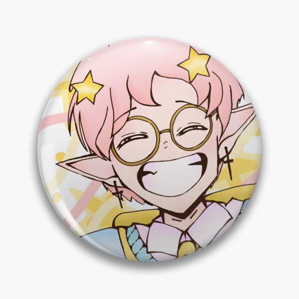 Item preview, Smiling elf anime boy (Larger version) designed and sold by RibbittheRibbit.