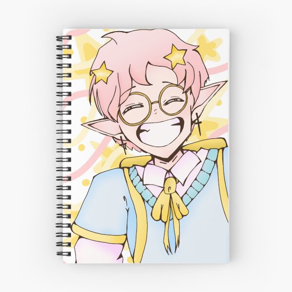 Item preview, Smiling elf anime boy (Larger version) designed and sold by RibbittheRibbit.