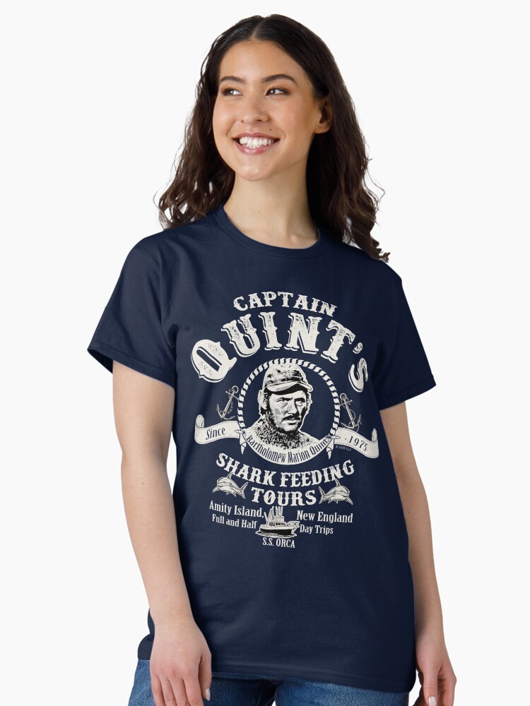 Thumbnail 2 of 7, Classic T-Shirt, Captain Quint's Shark Feeding Tours (Universal © UCS LLC) designed and sold by alhern67.