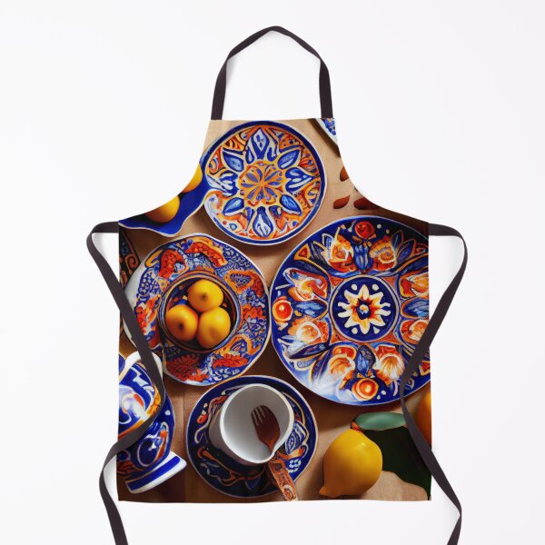 Artikelvorschau, Ceramic New Mediterranean Pattern Digital Painting entworfen und verkauft von CodeAndColors.