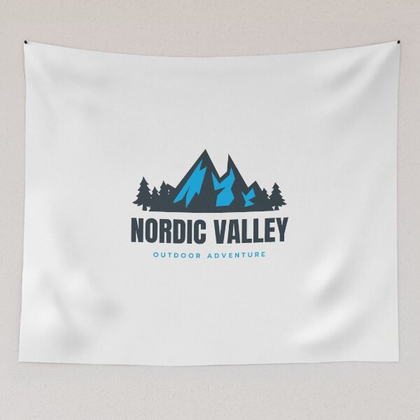 Item preview, Nordic Valley in Eden, Utah, USA, North America - Mountain Outdoor Adventure Snowboard Ski Hiking Vintage Logo designed and sold by Vintage-TM.