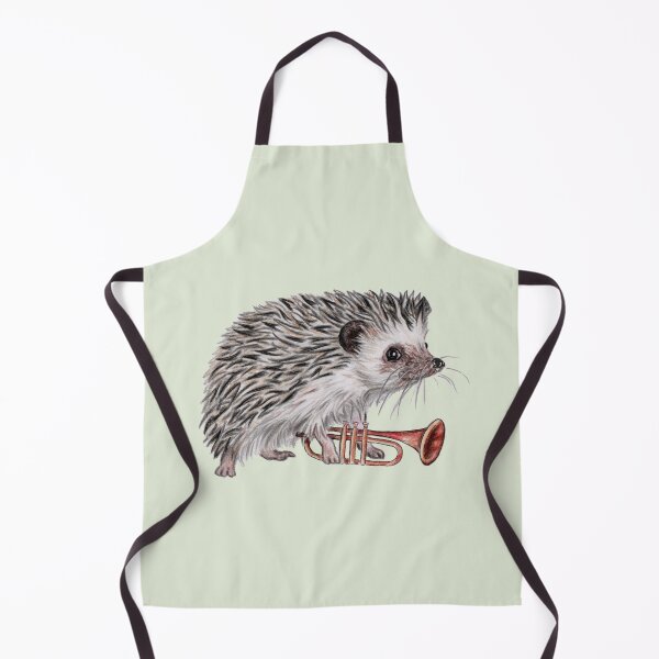 Item preview, Hedgehog trumpet player designed and sold by Katerina Makarova.