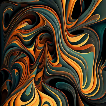 Vorschaubild zum Design Flowing Transitional Pattern Digital Painting von CodeAndColors