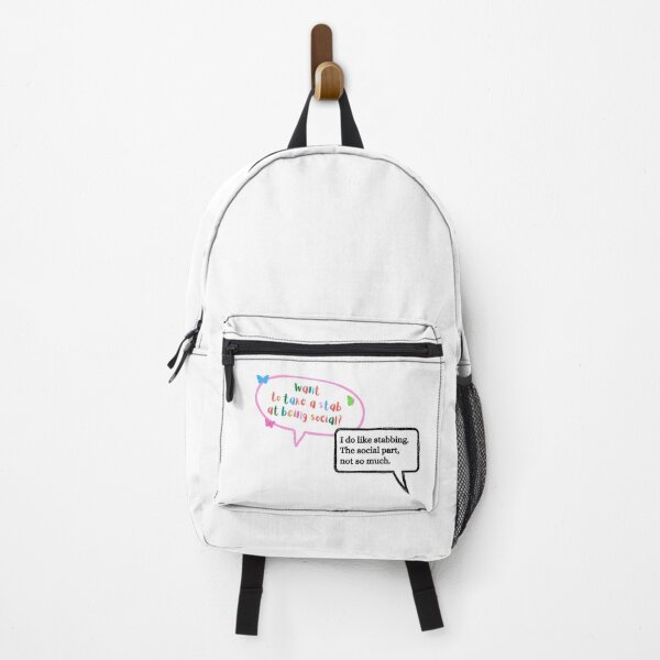 Item preview, Want to take a stab at being social, I do like stabbing, the social part, not so much Wednesday Netflix quote designed and sold by FairyOfCherries.