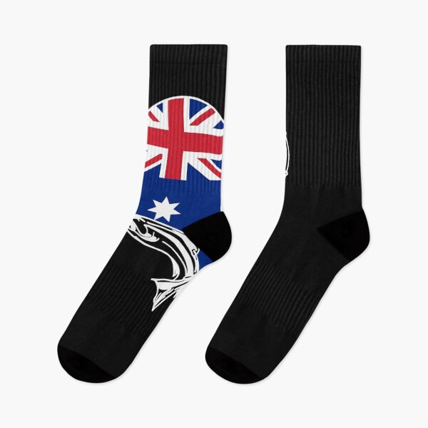 Item preview, Australian Flag Fishing Fisherman Australia Fish Rod Heart designed and sold by facePale.