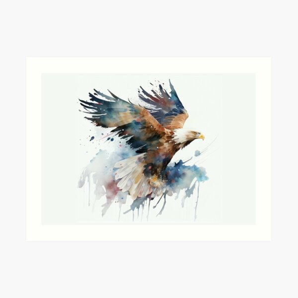 "Bald Eagle Painting Watercolor" Art Print for Sale by andienhuynh