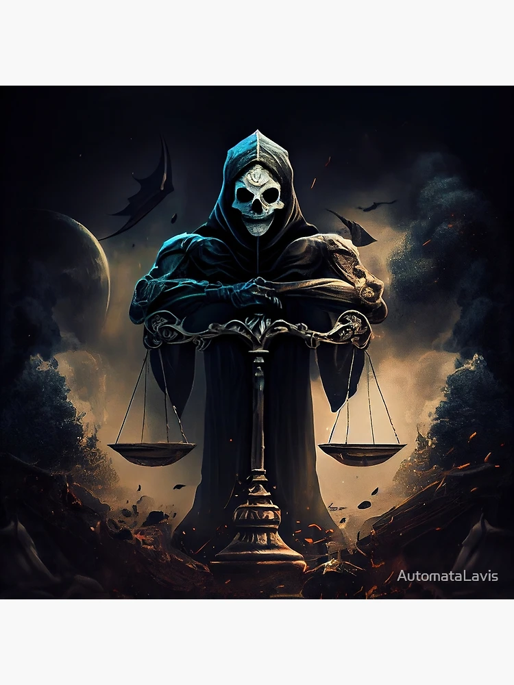 grim reaper 2 Art Board Print by Kaputtkowski Art Shop