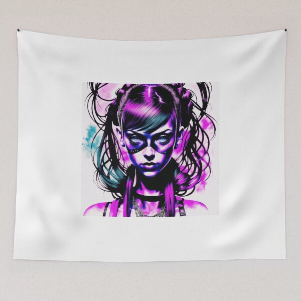 Item preview, Inkpunk girl artwork 21 designed and sold by PunkerLazar.