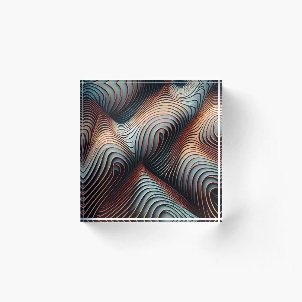 Vista previa del artículo con la obra «Bloque acrílico», diseñado y vendido por CodeAndColors.