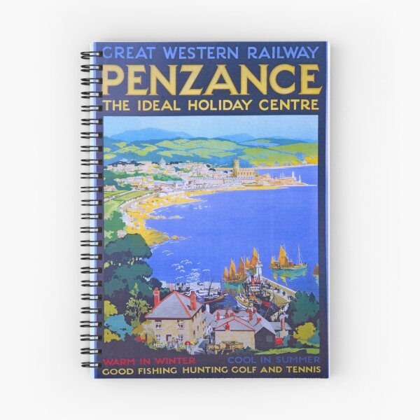 Item preview, Vintage Penzance Great Western Railway Travel Poster designed and sold by Random Railways.