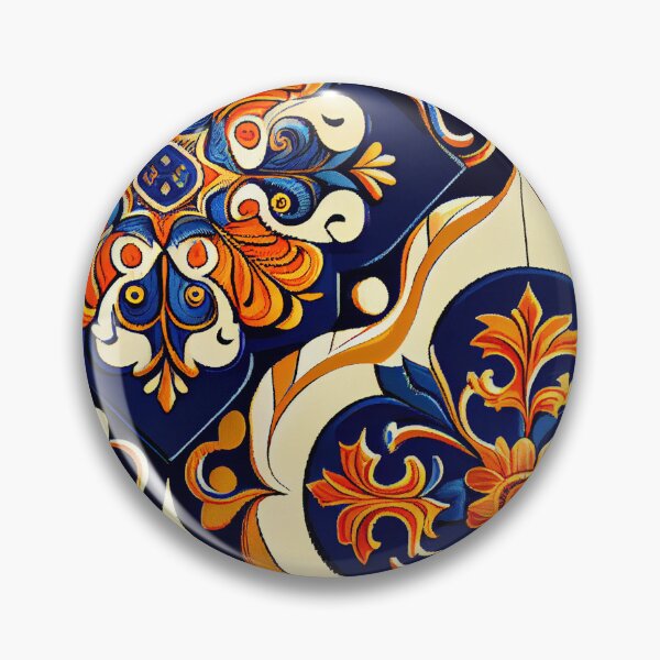 Artikelvorschau, Cool Classic New Mediterranean Pattern Digital Painting entworfen und verkauft von CodeAndColors.