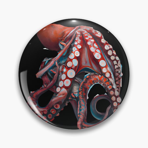 Item preview, Monstruo marino pulpo con tentáculos, pulpo acuático submarino, kraken acuarela designed and sold by Artsareus.
