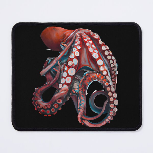 Item preview, Octopus sea monster with tentacles, Underwater aquatic octopus, watercolor kraken designed and sold by Artsareus.