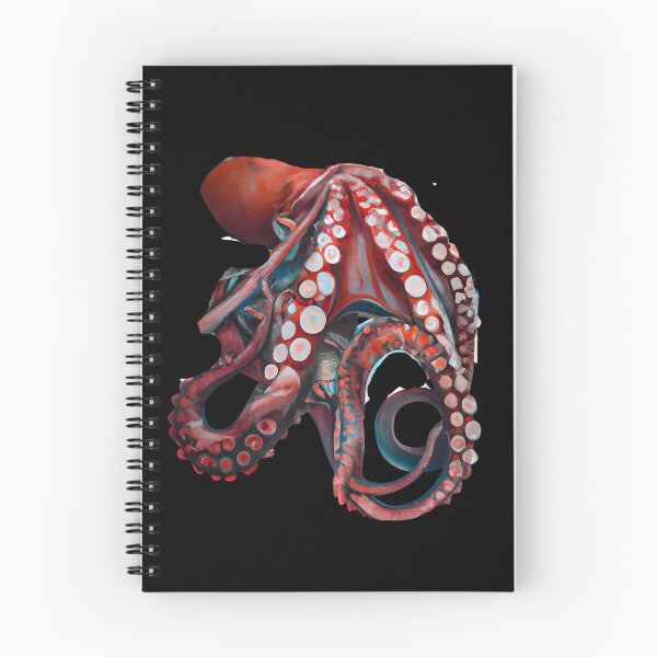 Artikelvorschau, Oktopus-Seeungeheuer mit Tentakeln, Unterwasser-Oktopus, Aquarellkrake entworfen und verkauft von Artsareus.