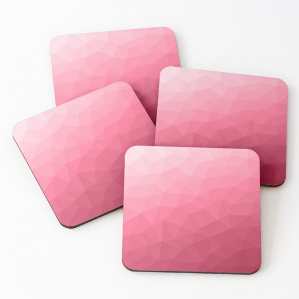 Item preview, Rose pink ombre gradient geometric mesh pattern Triangle pinkish red magenta gradient designed and sold by PLdesign.