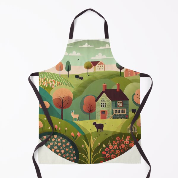 Artikelvorschau, Cartoon Circular English Countryside Chic Pattern Digital Painting entworfen und verkauft von CodeAndColors.