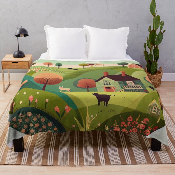Item preview, Cartoon Circular English Countryside Chic Pattern Digital Painting designed and sold by CodeAndColors.