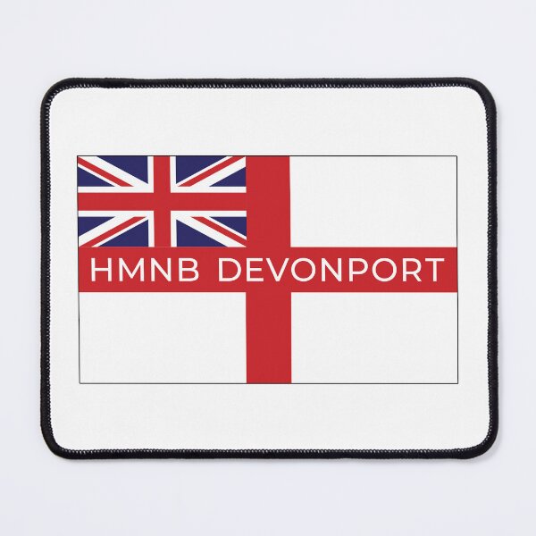 Item preview, HMNB Devonport On British White Ensign - British Navy Shore Base designed and sold by Stuart Jones.