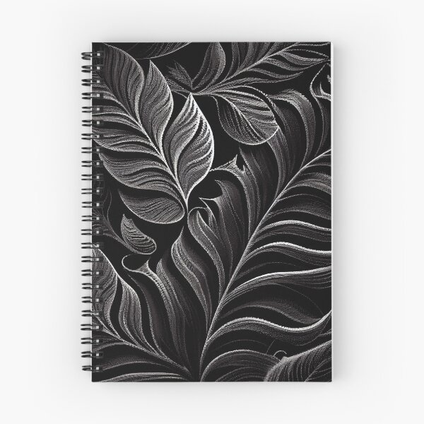 Item preview, Black Designer Natural Pattern Digital Painting designed and sold by CodeAndColors.